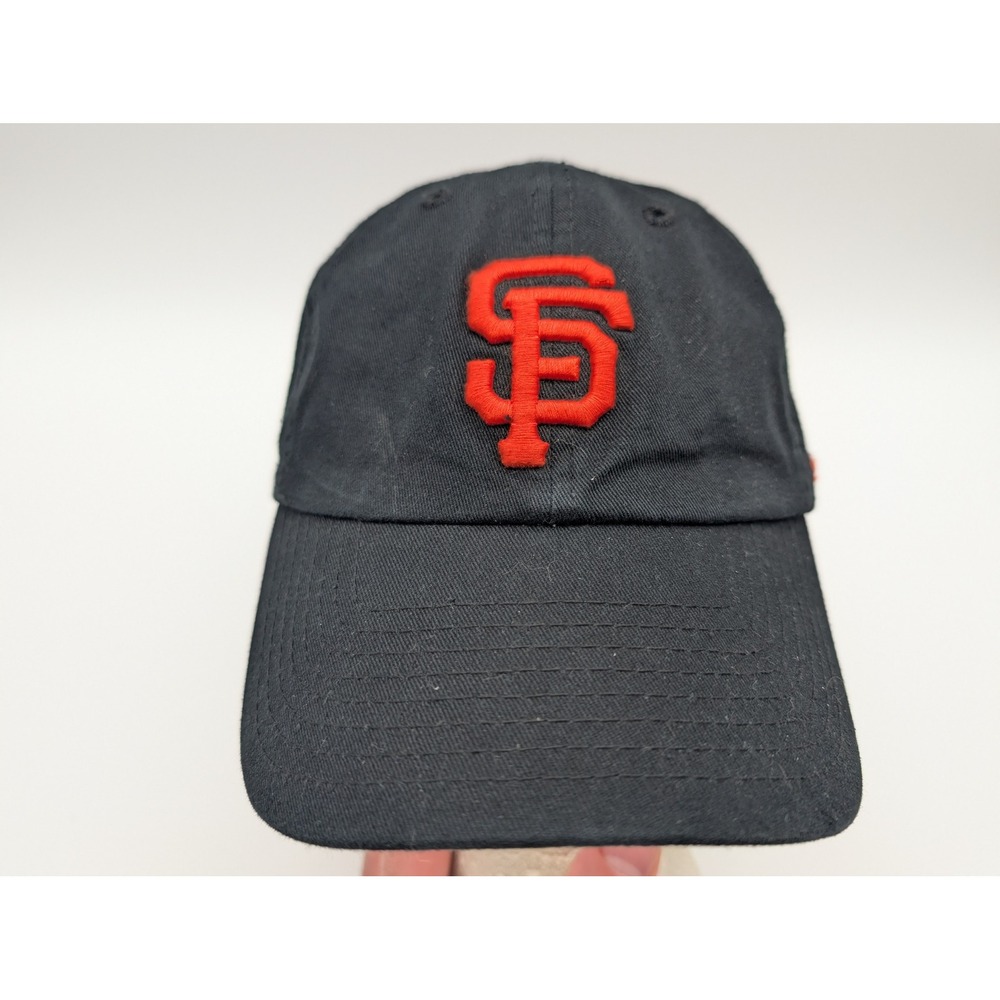 San Francisco Giants MLB Baseball Cap Black Orange Logo Adjustable Strapback Hat